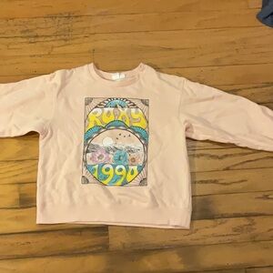 Roxy Pink Graphic Sweatshirt Casual Pullover